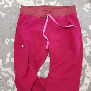 Figs Kade Scrub Pants Dark Magenta